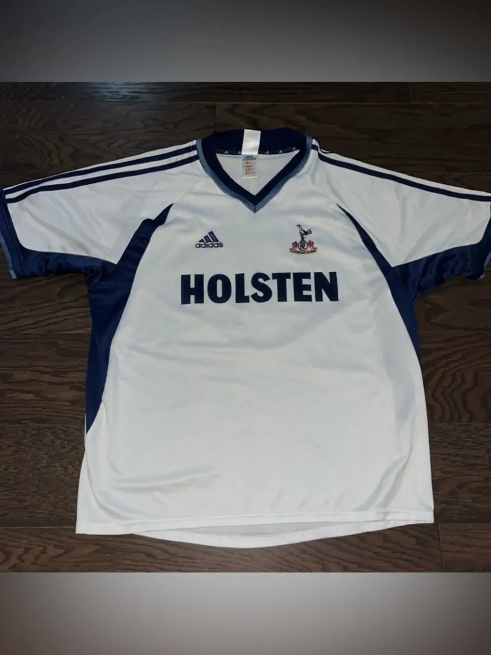White Adidas UK Import Tottenham Hotspur London  soccer jersey Deadstock XL